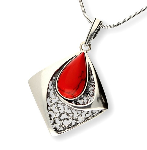 estuche joyas Echtes 925 plata schmuckset con coral remolque ohrhänger incl