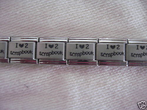 I LOVE 2 SCRAPBOOK LASER ITALIAN CHARM