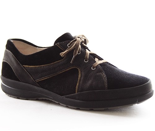 Waldlläufer Karima Damen Schuhe Schwarz Halbschuhe Weite K 629007-300-066