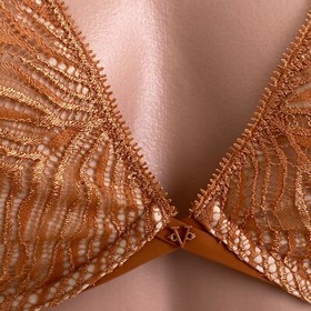 Victoria's Secret Unlined Underwire Plunge Bra Cinnamon Size 36C NWT