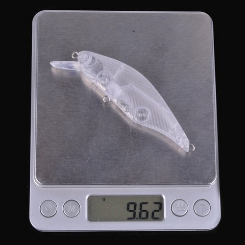 5pcs Blank Hard Lures 90mm Unpainted Fishing Baits Topwater Wobblers Minnow MA