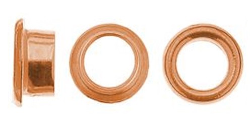ROSE GOLD DEEP CORES 5.2 MM INSERTS FOR LARGE HOLE BEADS 2 STERLING SILVER