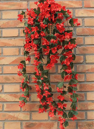 Blumentopf Blumenranke Künstliche Girlande Kunstpflanzen Kunstblumen Violett de