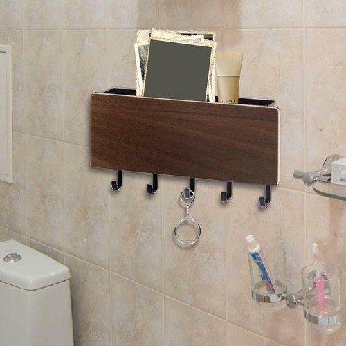 Details about / Wall Mounted Wooden Key Letter Holder Storage Box Hanger Shelf Hook Home Decor