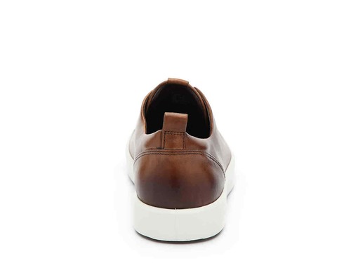 ECCO Mens Soft 8 Tie Fashion Casual Leather Shoes Sneakers Lion Brown