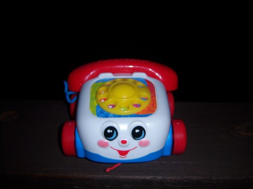 Details about / Fisher-Price Mattel 2000 Pull Along Phone Telephone Toy Classic Vtg Baby 77816