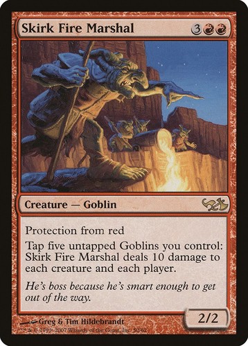 Goblins PLD-SP Red Rare MAGIC MTG CARD ABUGames Skirk Fire Marshal Elves vs