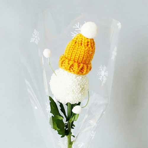 10PCS Knitted Small Christmas Hat Santa Claus Cap Hats Headdress DIY Party Favor