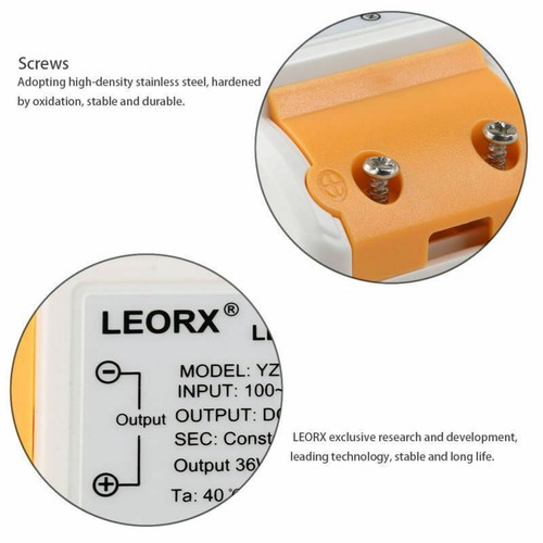 36W LED Trafo Treiber Transformator Driver DC 12V 3A Für LED Strip Lampe neu DE