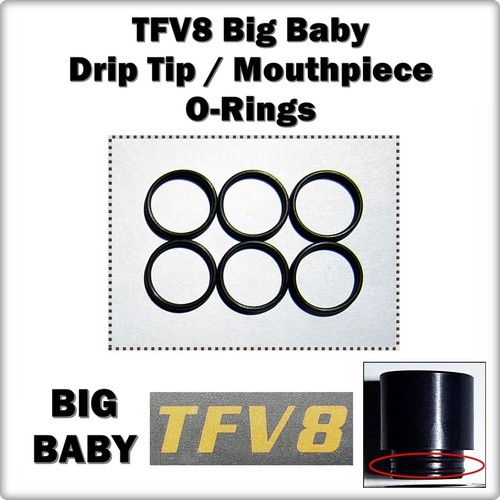 TFV8 BIG BABY Drip Tip ORing O-Rings smok Seals 6 Mouthpiece Orings