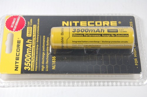 Nitecore Akku Li-Ion 18650 3500 mAh NL1835 geschützt LED Taschenlampe