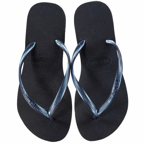 Womens Havaianas Slim Flip Flops Strap Print New