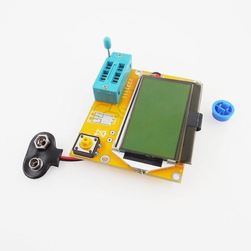 Portable HW-308 ESR Meter Transistor Tester Digital 12864 LCD Screen Tester QP