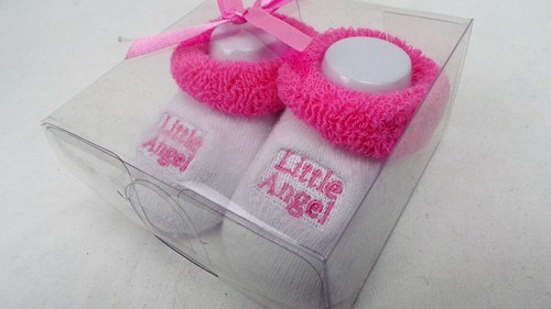Gift-Suki Baby/'s First Socks Personalised Baby Shoes// Booties Choose Wording