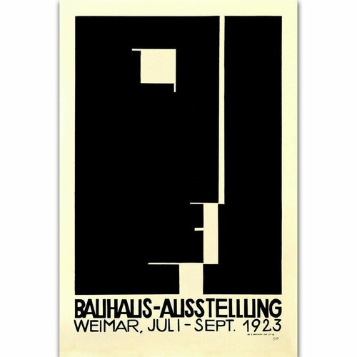 T285 Art Print Bauhaus Ausstellung 1923 Weimer Exhibition Custom Poster