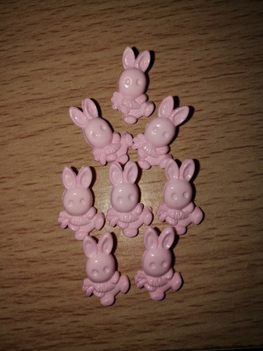 Rabbit Bunny Character buttons shape shank back baby children 18mm novelty