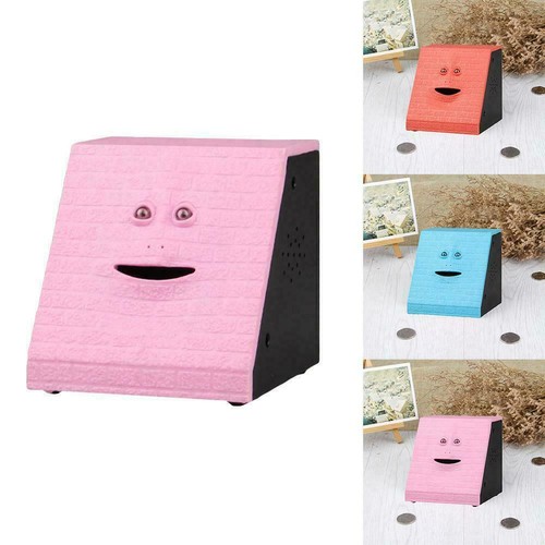 die Spargeld-Kasten-Ki L3U8 Lustiges Facebank-Gesichts-Sparschwein-Sensor-Münze