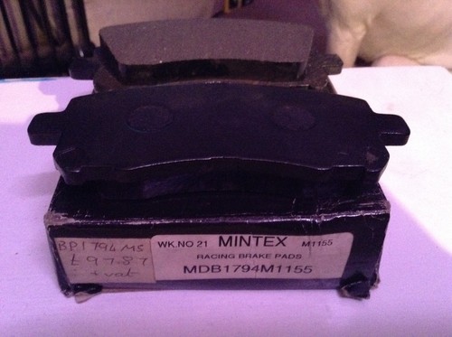 Performance mintex racing pads fits subaru imprezas