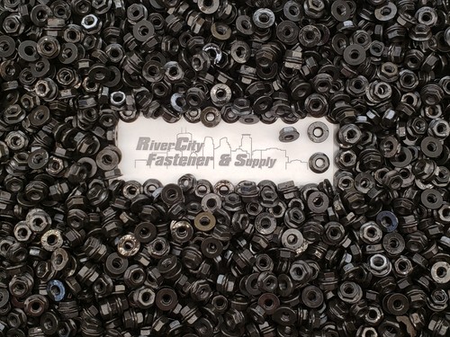 1//4-20 Hex Flange Nuts Grade 8 Black phosphate and oil Finish 1//4x20 25