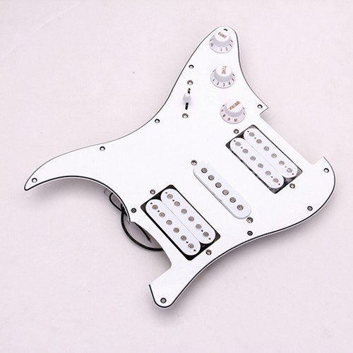 Loaded Prewired Guitar Pickguard 1 Single 2 Humbucker Magnet Pickups 11 Loch HSH