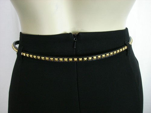 River Island Black Shorts With Belt Sizes 6 8 10 12 14