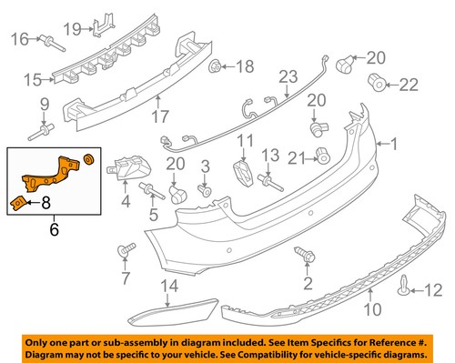 FORD OEM 12-14 Focus Rear Bumper-Outer Bracket Left CP9Z17D948B