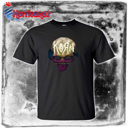 new KORN rock NU Metal band Paradigm Shift mens t-shirt black size S to 4XLT