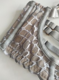 Bordelle Sisi Ouvert Wire Bra Platinum size S