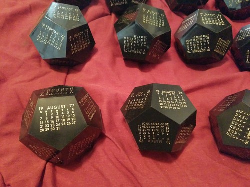 Vintage Calendar 12 Sided Geometric 1 1968 1970 71 72 73 74 75 76 77 ect