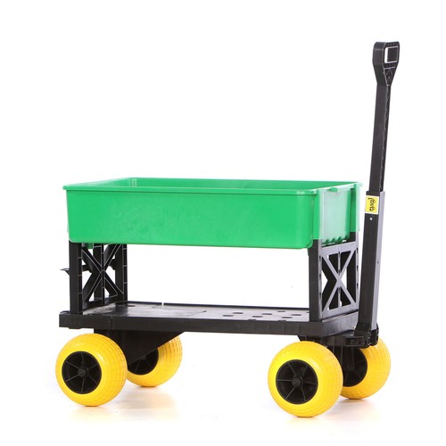 Garden Gardening Cart Wagon Yard Lawn Trolley Dump Carts Beach Kart Fishing Diy Wheelbarrows Carts Wagons