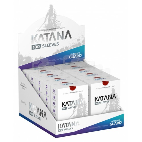 Ultimate Guard KATANA Red Deck Protector Sleeves Standard Card 100ct 66x91mm
