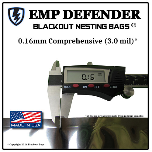 FARADAY CAGE EMP ESD BAGS 5 PC VARIETY SIZE PREPPER KIT BY EMP DEFENDER