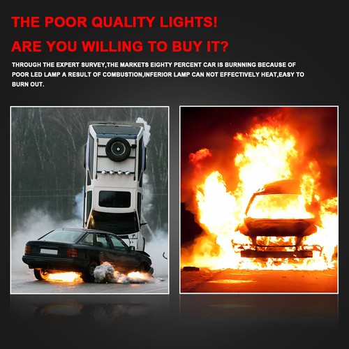 MALUOKASA 4-Sided 9005 9006 High-low Car LED Headlight Bubs Kit 3600W 540000LM
