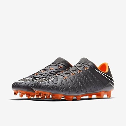 Dark Grey, Total Orange Nike Men/'s Hypervenom Phantom 3 Elite FG Soccer Cleat