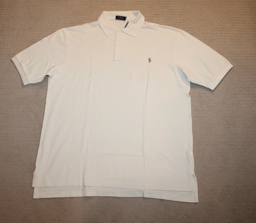 NEW Polo Ralph Lauren Big and Tall Pony Logo Classic Fit Cream Shirt