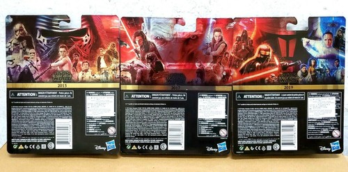 STAR WARS 3.75/" SKYWALKER SAGA COMMEMORATIVE EDITION GOLD FIGURES WAVE 3 SET OF3