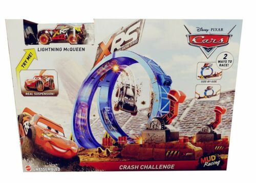 Disney Cars-XRS extrêmement-champ de courses avec Modèle Véhicule McQueen Pour Enfants 35 cm NEUF
