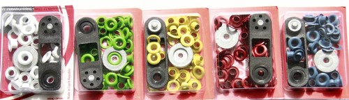 outil 20x oeillets vitres 5mm intérieur 1 cm extérieur blanc bleu jaune vert rouge incl