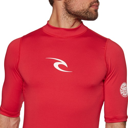 Red All Sizes Rip Curl Corpo Short Sleeve Mens Surf Gear Rash Vest