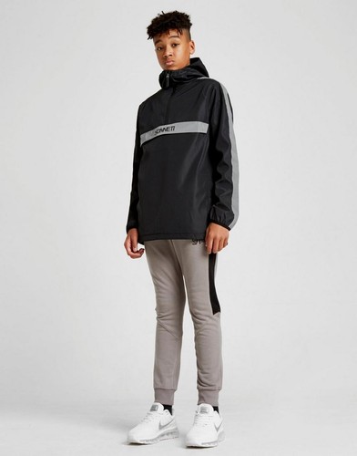 New Sonneti Junior Backchat Overhead 1//2 Zip Hooded Jacket Black