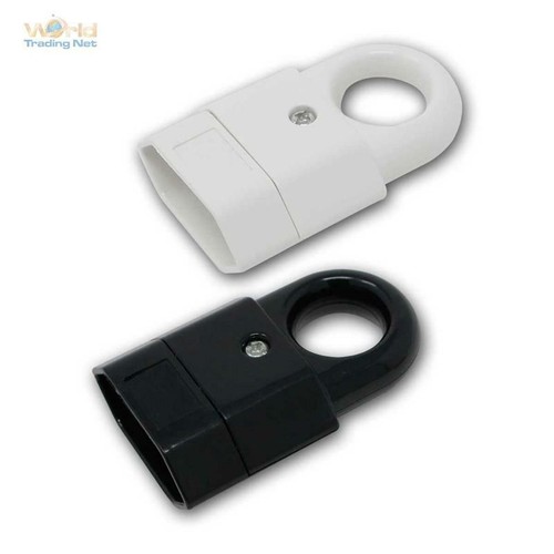 blanc//noir 250v//10a Euro-embrayage avec poignée-Œillet l/'Europe prise à TRAIN-trou