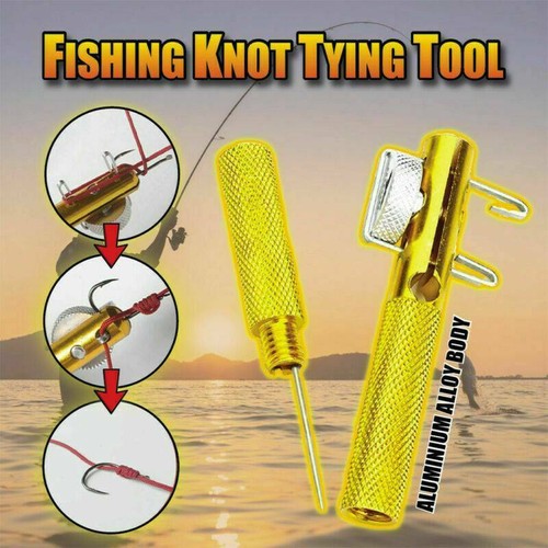Fishing Hook Tier Knots Tie Loop Line Knotter Tying Fishing Sport Metal Easy