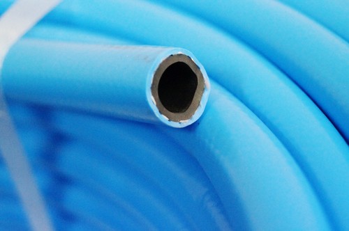 Druckluftschlauch 10mm x 2,5mm 50m blau flexibel Luftschlauch Gewebeschlauch neu