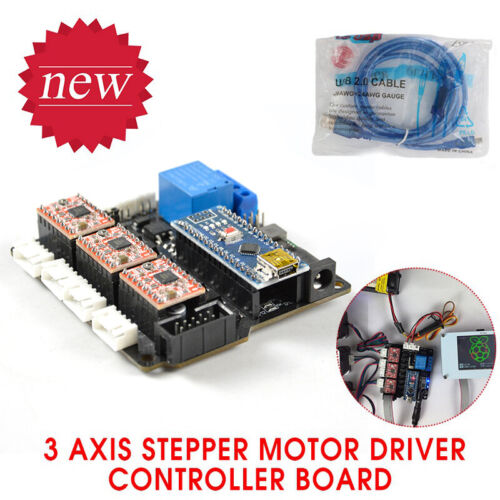 DIY GRBL Laser Controller Board CNC 3 Axis Stepper Motor Driver Controller Board