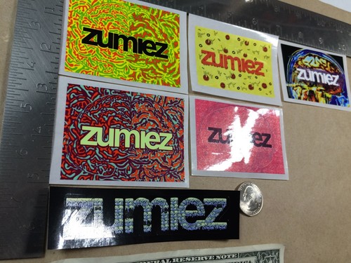 Lot of 6 Zumiez Stickers Free Shipping Set C
