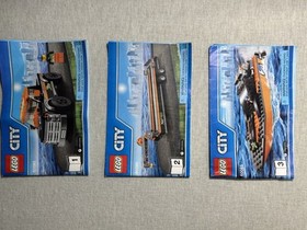 Lego City 60085 Instruction Manual Booklet ONLY  #1-3 Truck, Trailer & Boat