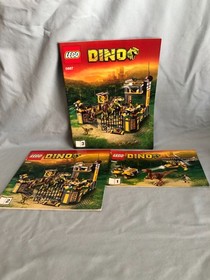 LEGO set 5887 Dino Defense HQ DINO 100% complete w/ instructions Dinosaur T-rex