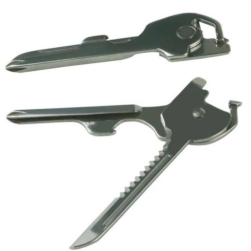 6 In 1 Utili Key Chain Keyring Opener Tool Cutter Screwdriver Multi Function FB
