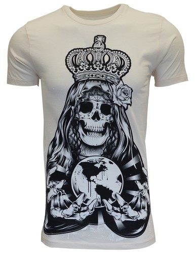 IRON FIST T SHIRT GLOBAL POWERS MEN BEIGH TEE
