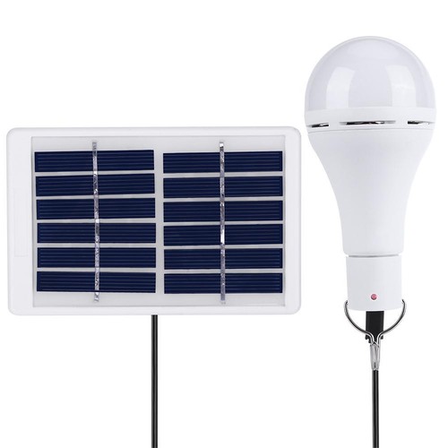 Solar Glühbirne Solarlampe LED Solarleuchte Außenbeleuchtung Camping Lampe NEU